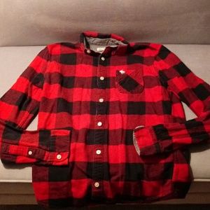 Abercrombie Buffalo Flannel Shirt Boys 15/16